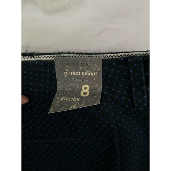 New! Old Navy "The Perfect Khakis" dark blue skirt, size 8 preppy casual - Picture 4 of 8